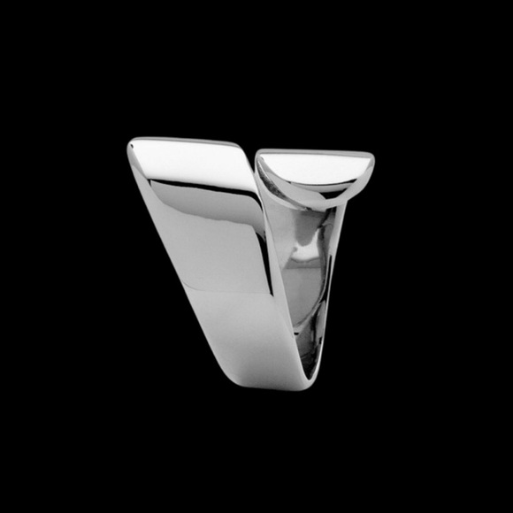 Beautiful stainless steel ring with a dust bag.NWT - Picture 2 of 5